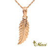 [14K Gold] Maile Leaf Pendant Large *Made-to-order* (P0111)