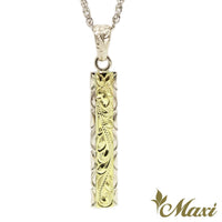 [14K Gold] Two Tone Bar Pendant*Made-to-order*(P1144)