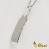 [14K Gold] Feather Pendant Small-Hand Engraved Traditional Hawaiian Design*Made-to-order* (P1184)