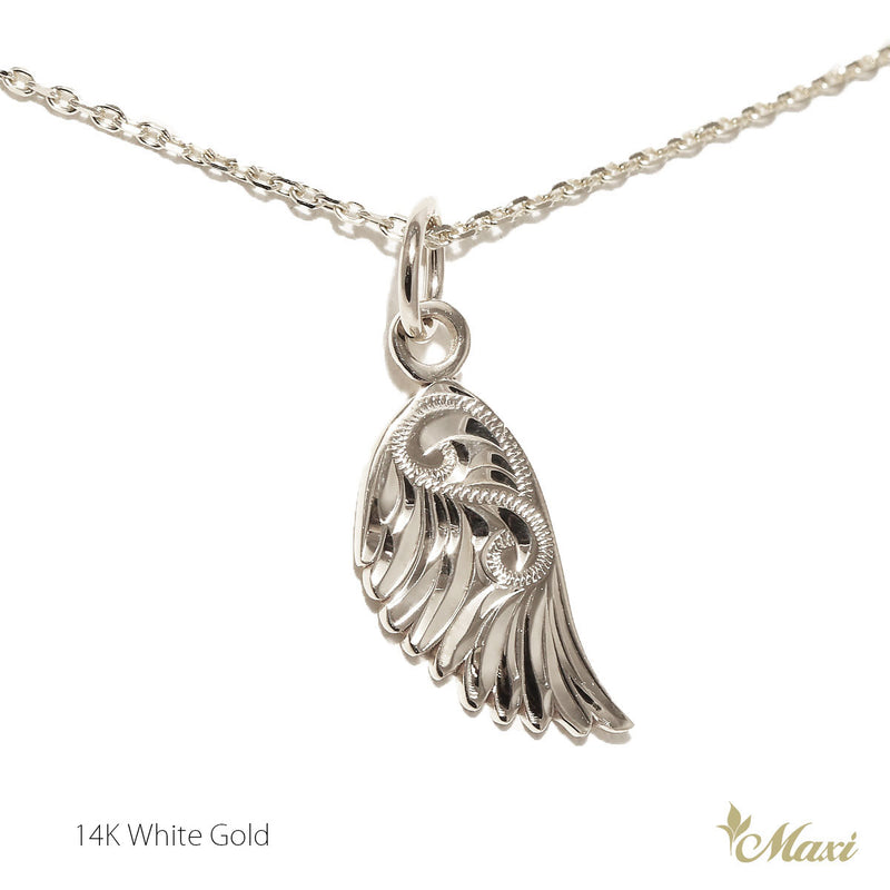 [14k Gold] Pueo(Hawaiian Owl) Feather Pendant