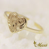 [14K Yellow Gold] Heart Disc Ring[Made-to-order] (R0642)