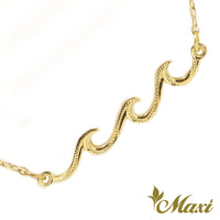 [14K Gold] Triple Nalu Wave Bracelet*Made to order*