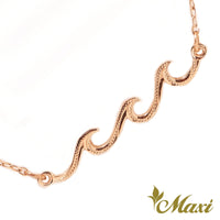 [14K Gold] Triple Nalu Wave Bracelet*Made to order*