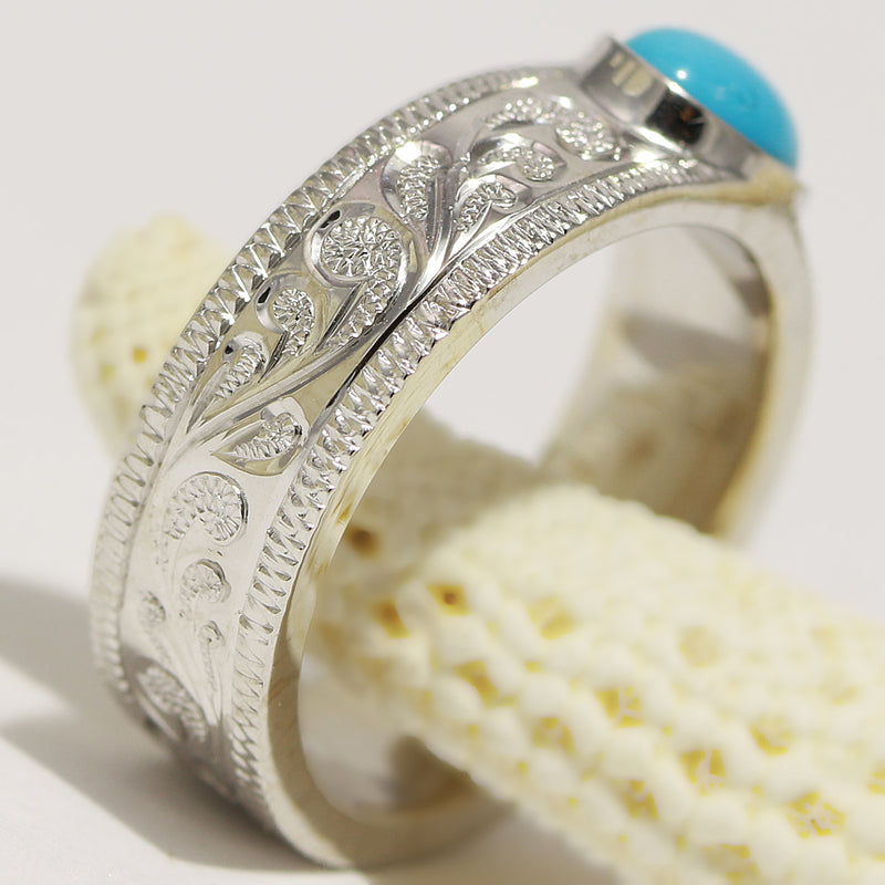 6mm Sleeping Beauty Turquoise Ring [14K Gold] 　14金　リング　ターコイズ　カスタムオーダー　オーダーメイド