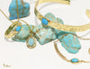 [14K Gold] Turquoise Pendant-Extra Small 9.5mm x 7mm*Made-to-order*(P1261)