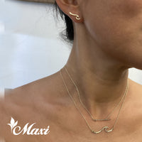 [14K Gold] Nalu Wave Necklace *Made-to-order*Newest